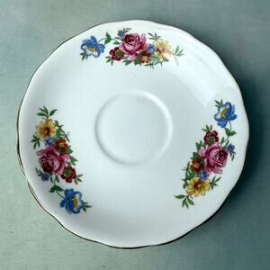 Vintage Colclough Bone China Floral Saucer Side Plate
